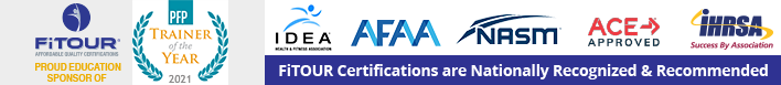 FiTOUR certifications are Nationally Recognized & Recommended