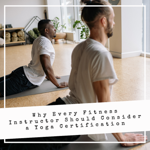 Fitness instructors practicing yoga poses in a studio to improve mobility, strength, and mindful movement