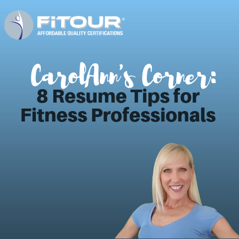 8 resume tips for fitness professionals