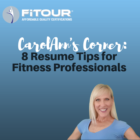 8 resume tips for fitness professionals 8 resume tips for fitness professionals