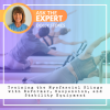 FiTOUR® Ask the Expert graphic featuring Dolly Stokes and participants performing Pilates reformer exercises. The image promotes an article titled "Training the Myofascial Slings with Reformer, Suspension, and Stability Equipment," which explores fascia, 